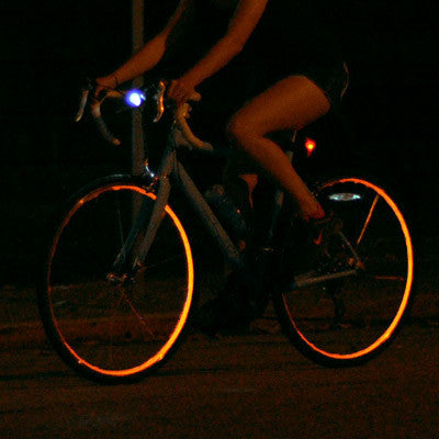 Orange Reflective Wheel Stripes