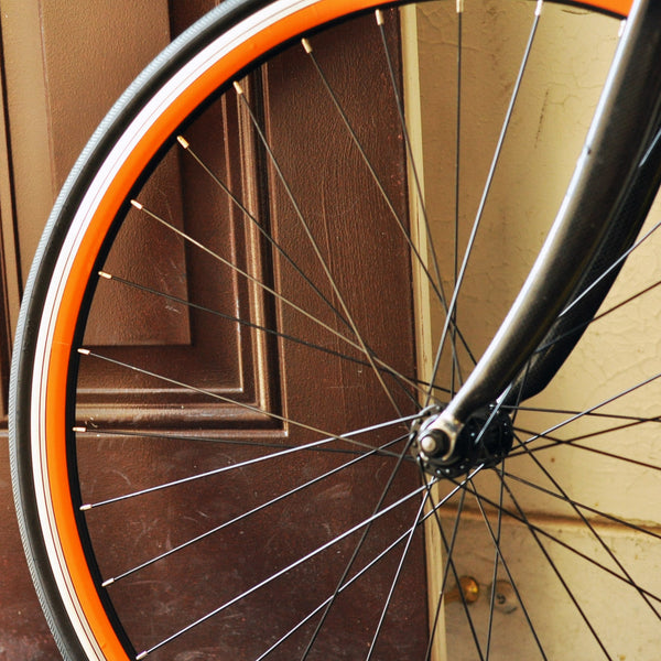 Orange Reflective Wheel Stripes