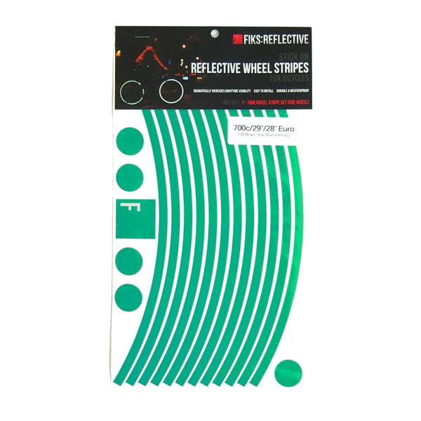 Green Reflective Wheel Stripes