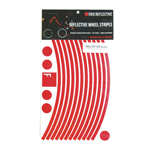 Red Reflective Wheel Stripes